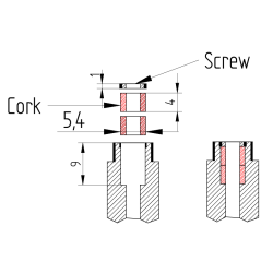 Cork Screws for 5600 & 6230 pens